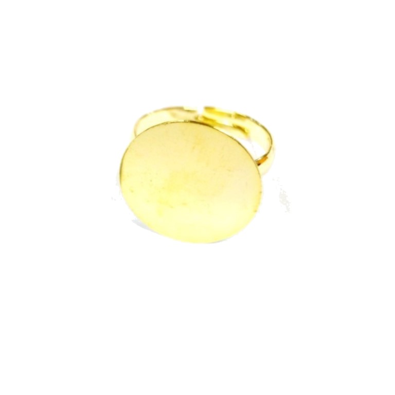 Δαχτυλίδι Βάση Μπρούτζινο Χρυσό 18mm
