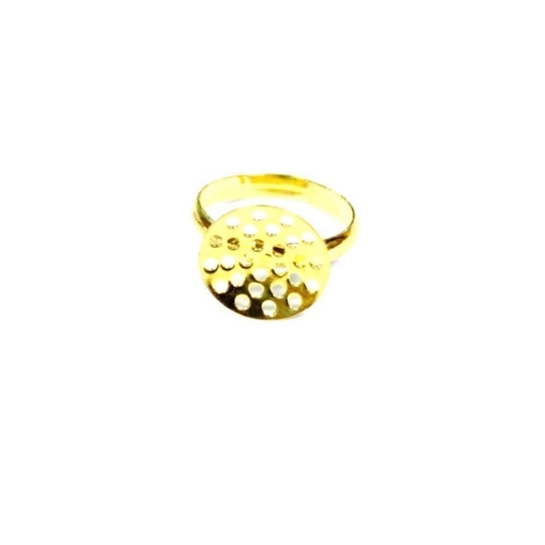 Δαχτυλίδι βάση μπρούντζινο Χρυσό 12mm