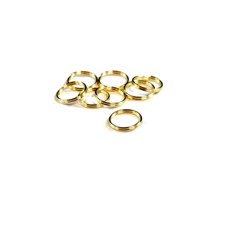 Διπλός κρίκος σε χρυσό 16×1.2mm