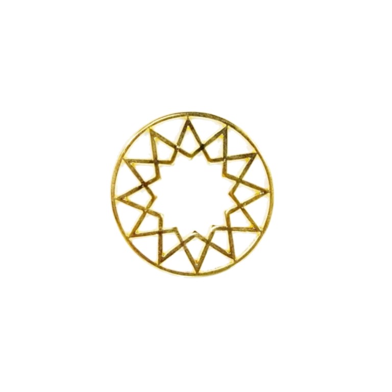 Κύκλος με ακτίνες σε χρυσό 39mm