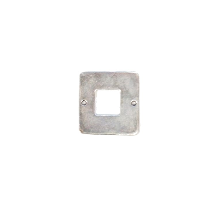 Τετράγωνο συνδετικό ασημί 30mm