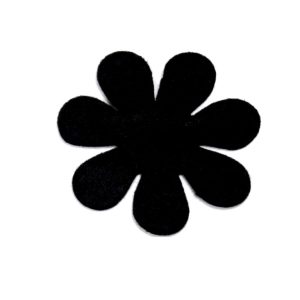 Λουλούδι Τσόχινο Μαύρο 75 mm
