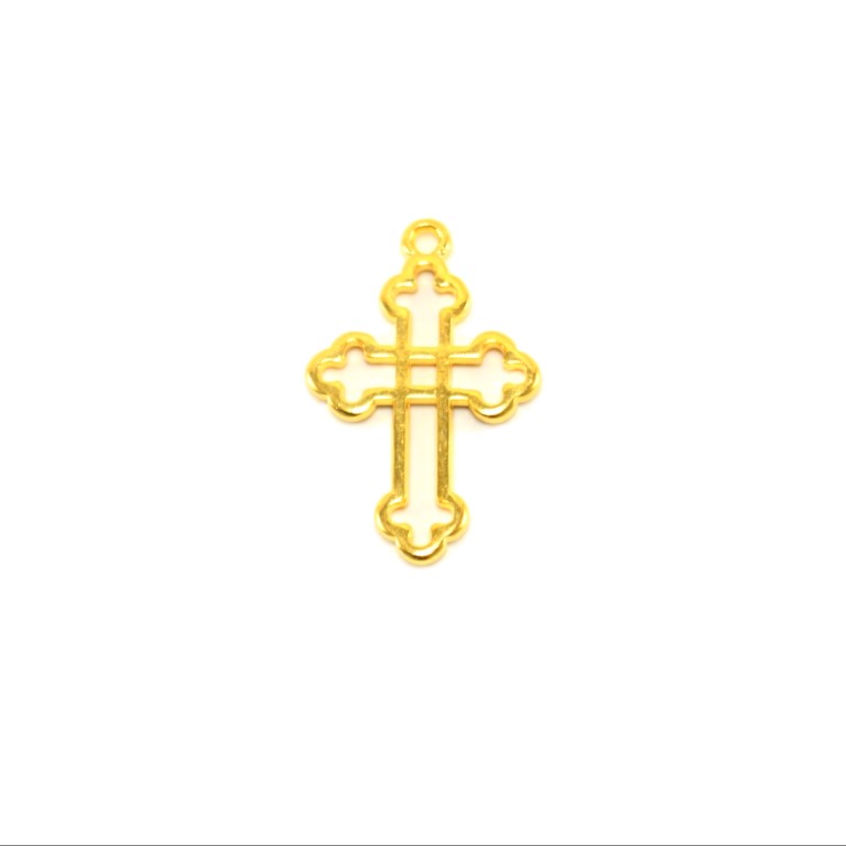 Σταυρός Βυζαντινός Χρυσός 16,3x26mm