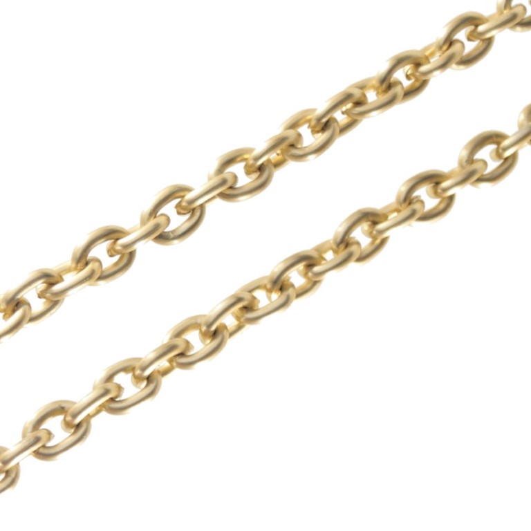 Αλυσίδα Αλουμινίου Οβάλ 9,9×7,3×1,7mm Ματ Χρυσό(1)