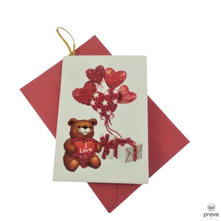 Κάρτα Αρκουδάκι, Καρδιές Μπαλόνια & Δώρα