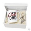 Σετ δώρου για μπαμπά με κούπα Cool DAD και μπρελόκ με μηχανή και κράνος