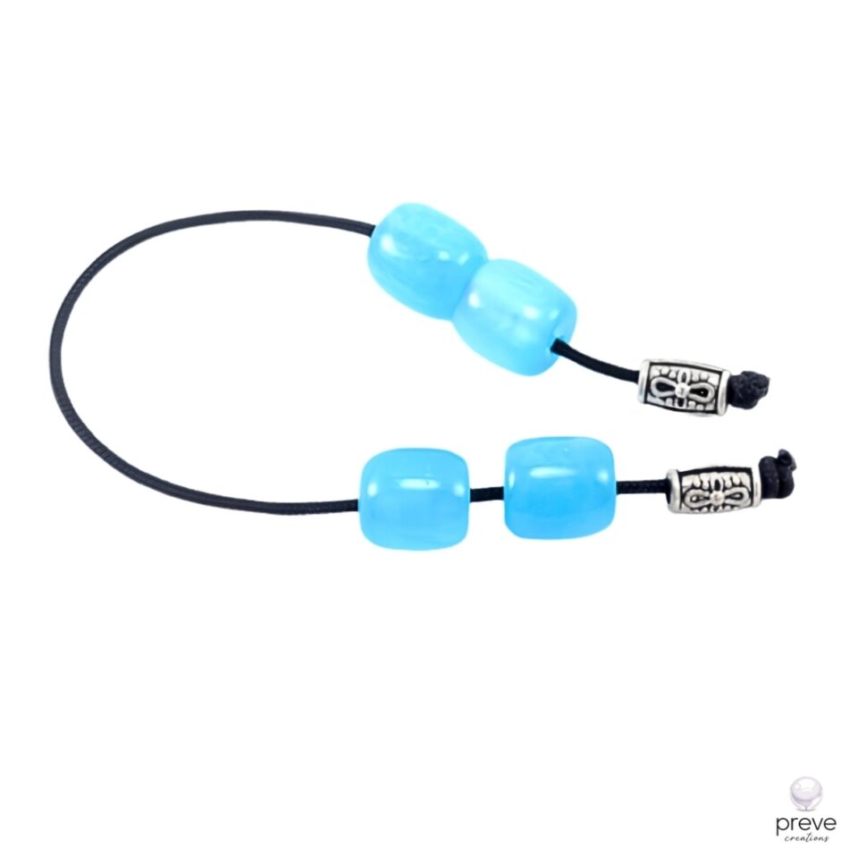 Χειροποίητο Μπεγλέρι Γαλάζιο 12x13mm