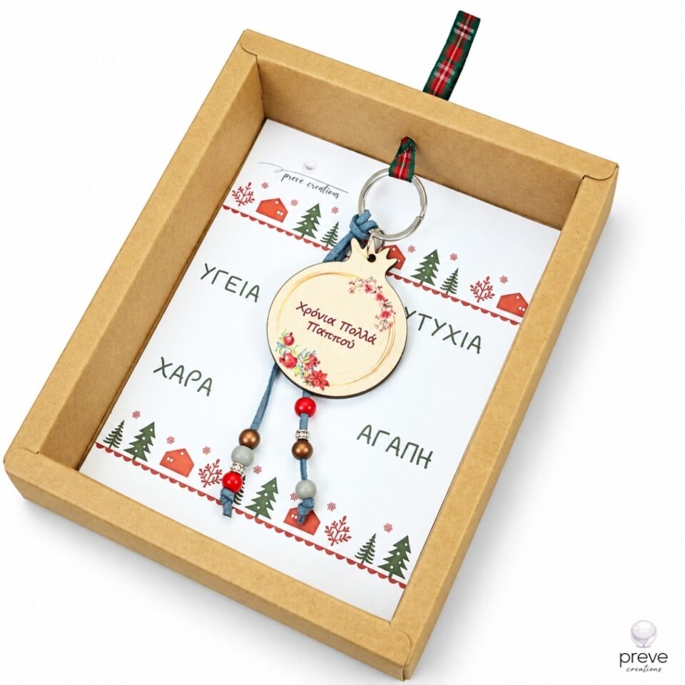 Χρόνια Πολλά Παππού Γούρι Μπρελόκ