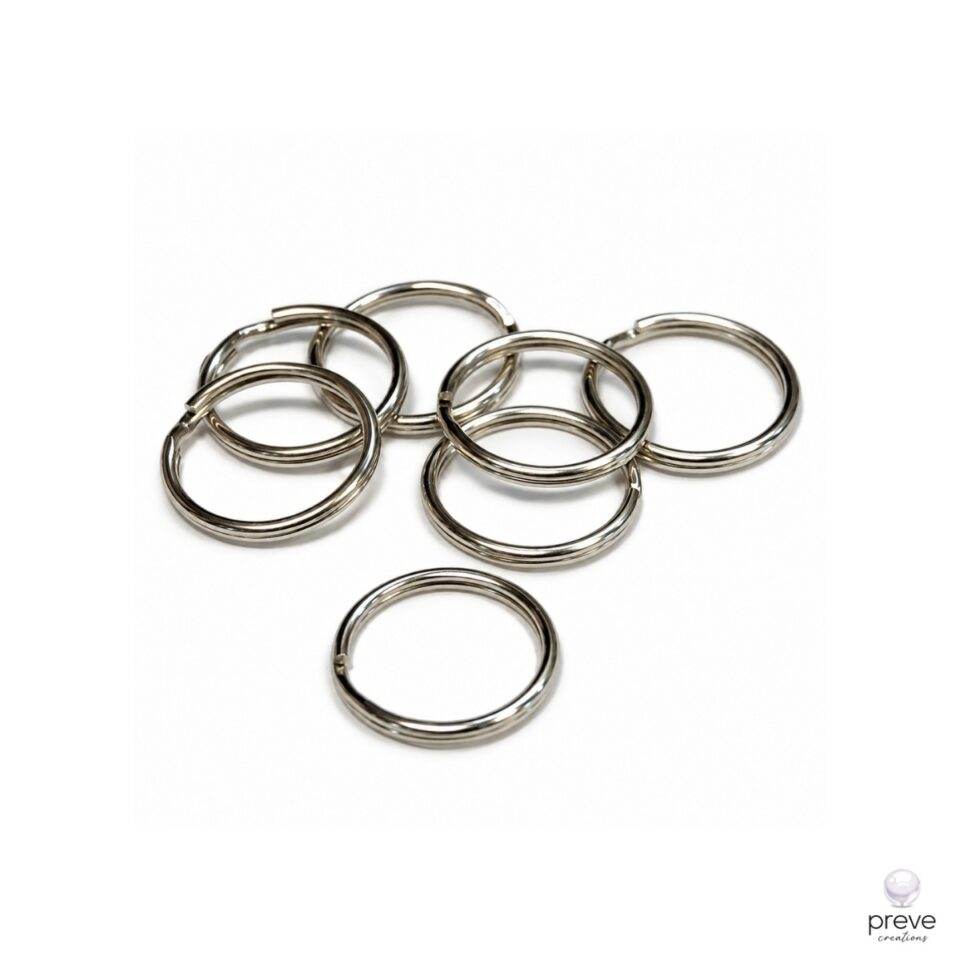 Κρίκος Μπρελόκ 20mm Ασημί